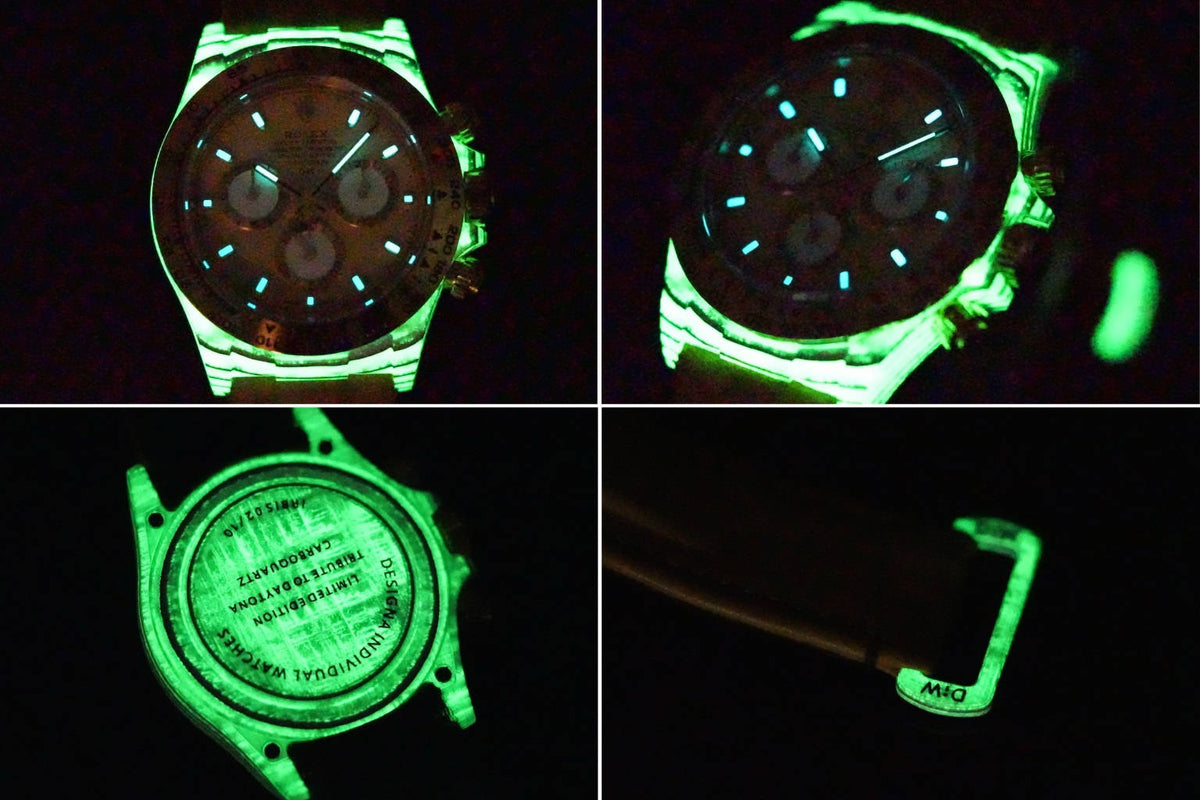 Rolex TW Factory Custom Carbon Fiber Daytona Watch 40mm 4801 Chronograph Movement Luminous Case & Buckle