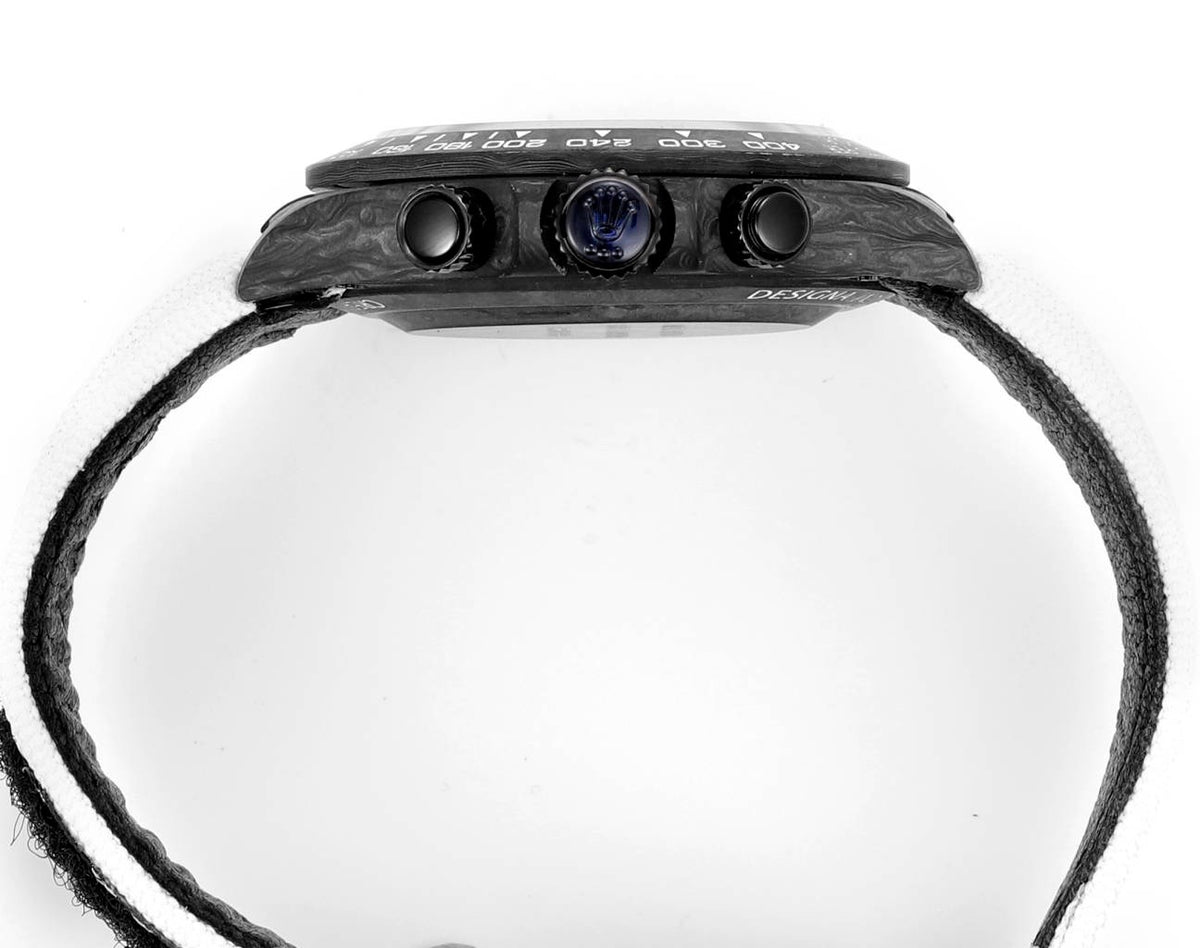 Rolex TW Factory Custom Carbon Fiber Daytona Watch 40mm 4801 Chronograph Movement Luminous Case & Buckle