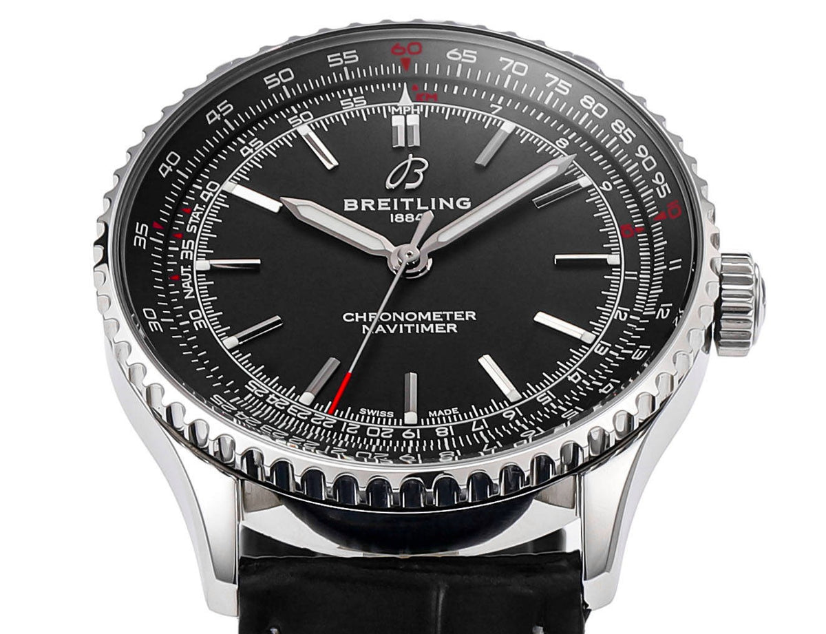 BREITLING Navitimer 1 Pilot Watch 41mm, TW Factory Seagull 2824 Automatic Leather Strap