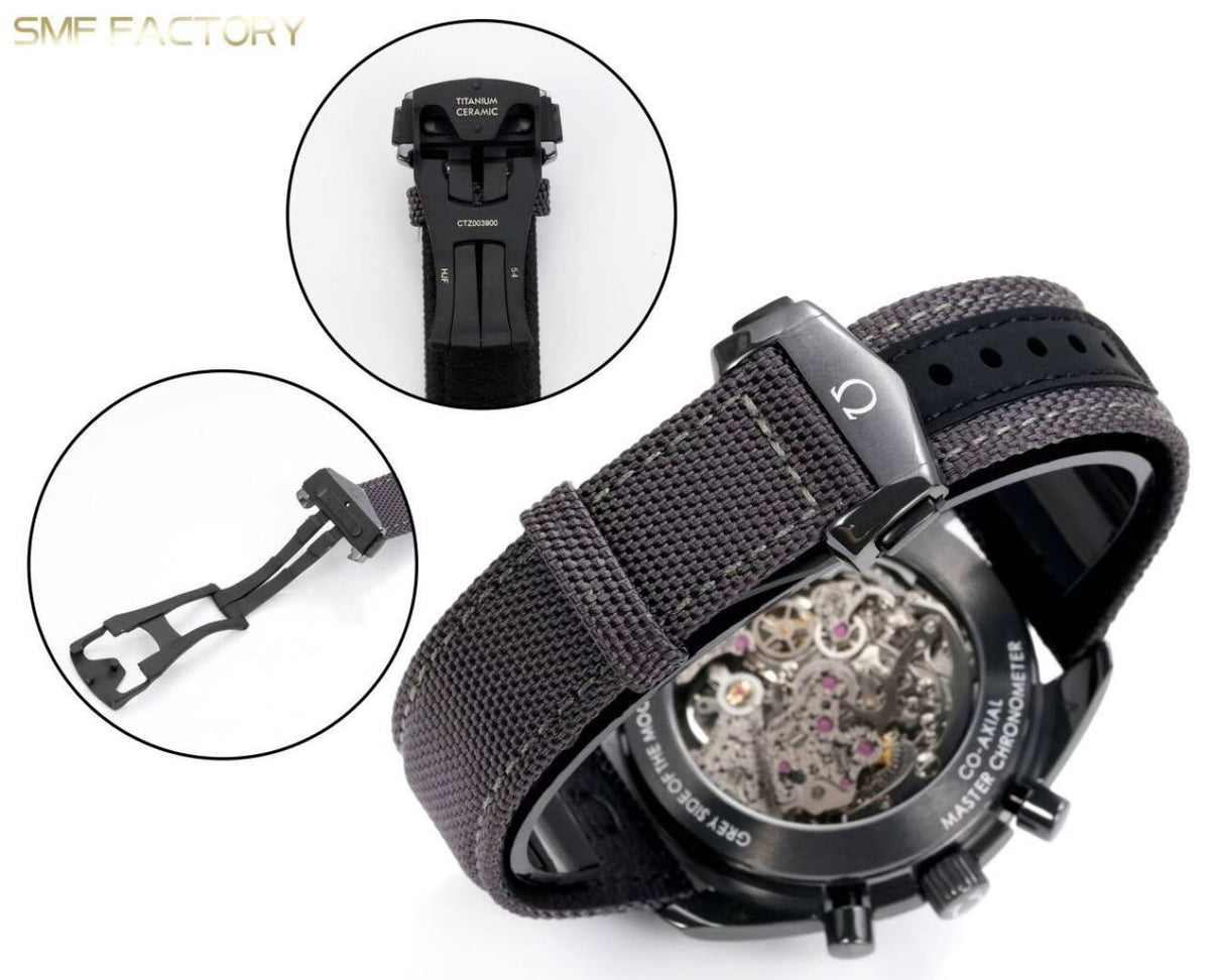 Omega Speedmaster Dark Side of the Moon SMF RW6 Top‑Grade Manual Chronograph Watch Genuine Ceramic Case