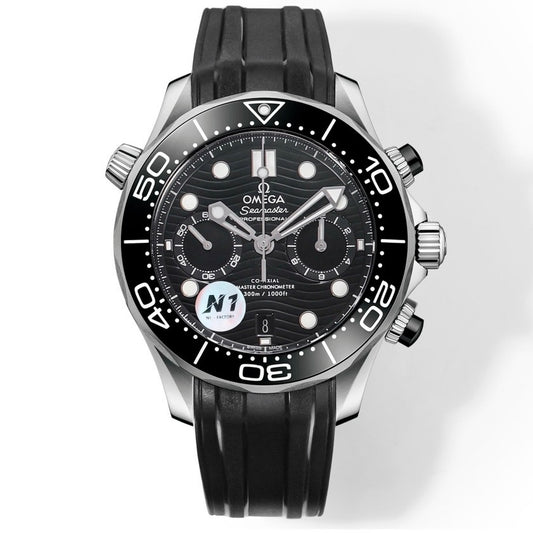 OMEGA Seamaster 300 Chronograph 44mm Dive Watch Cal.9900 Full Function Ceramic Bezel