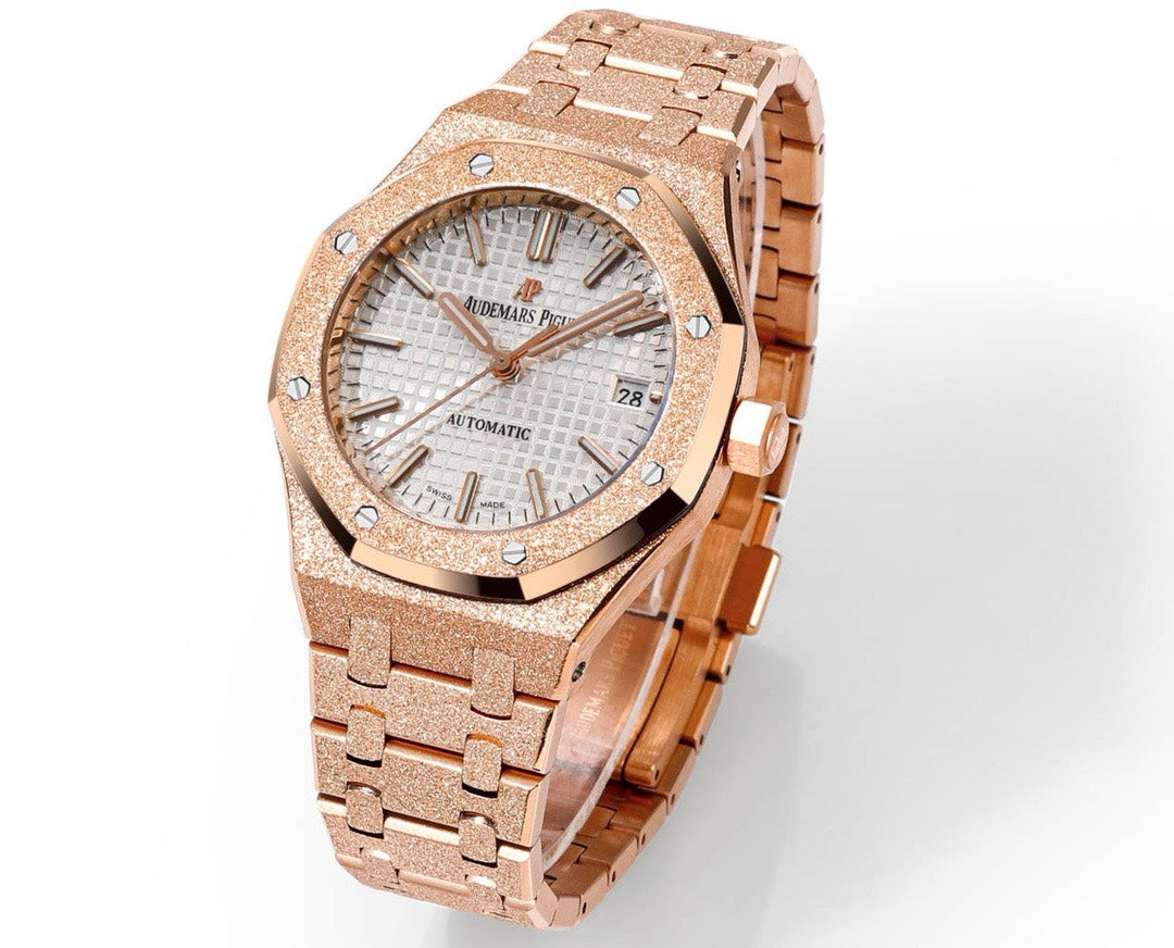 Audemars Piguet Royal Oak 37mm 15454 Frosted Gold Ladies Automatic Watch