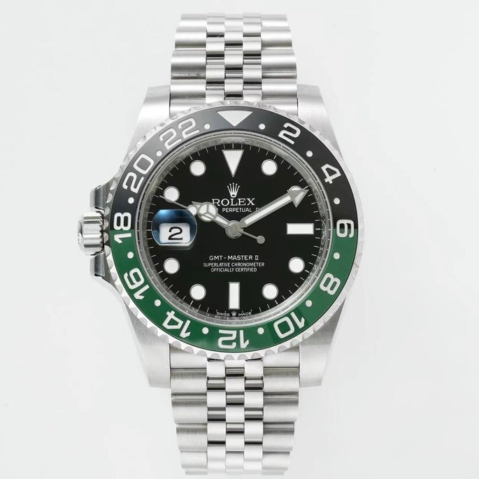 Rolex GMT Travel Watch 904L Steel Cal.3285 Movement