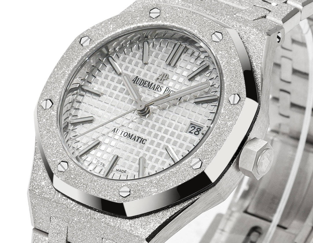 Audemars Piguet Royal Oak 37mm 15454 Frosted Gold Ladies Automatic Watch