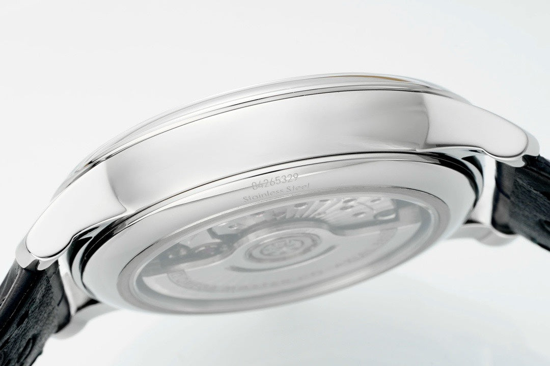 Omega De Ville Power‑Reserve Automatic Mechanical Watch, Genuine Calfskin Leather Strap