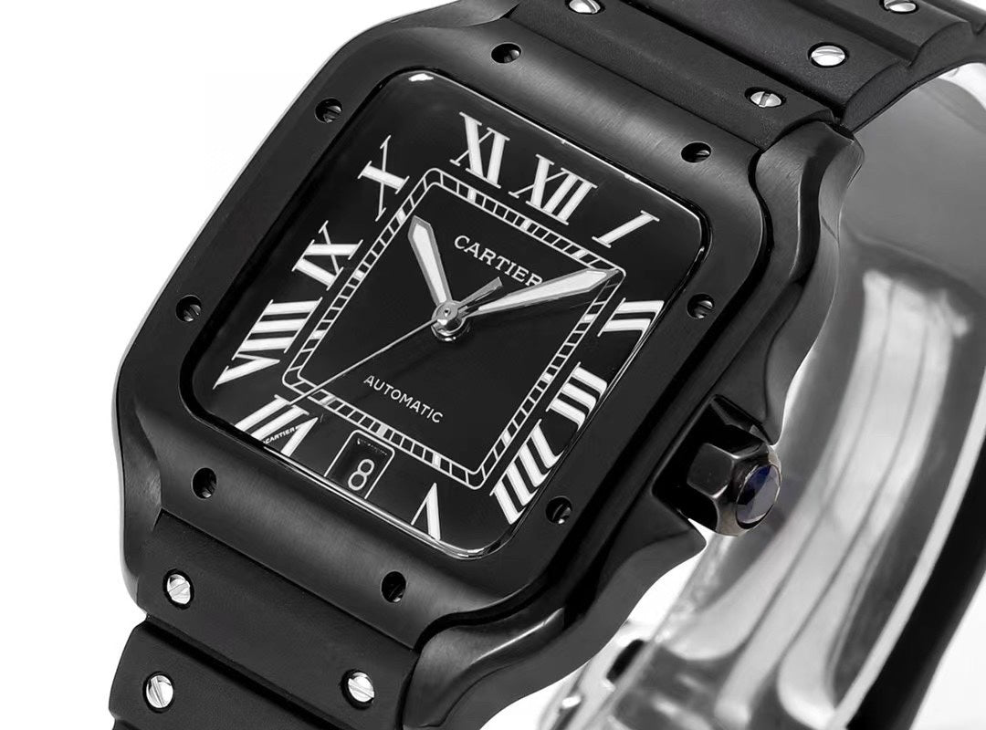 Cartier Santos Rubber Strap | THB Factory 39.8mm Automatic Watch