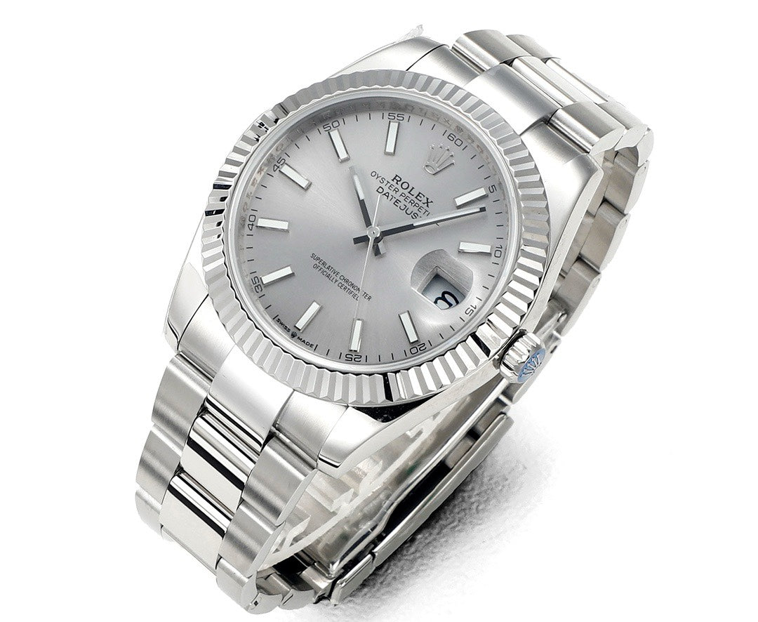 Rolex Datejust 41mm Automatic Watch 3235 Movement 72‑Hour Power Reserve Fluted Bezel