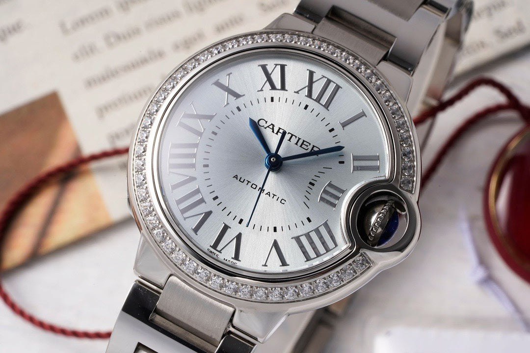 Cartier Ballon Bleu AF Upgraded 33mm Women Automatic Wristwatch
