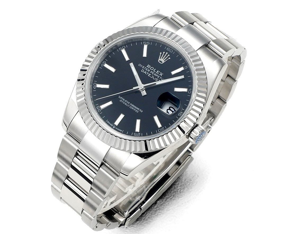 Rolex Datejust 41mm Automatic Watch 3235 Movement 72‑Hour Power Reserve Fluted Bezel
