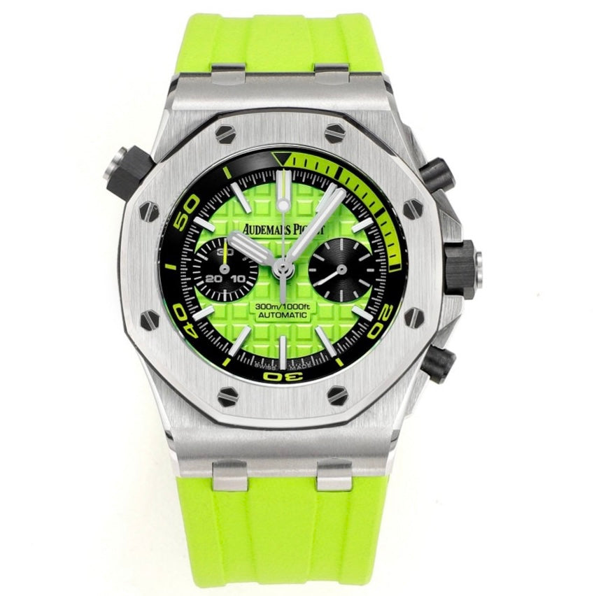 Audemars Piguet Royal Oak Offshore Chronograph 42mm | Cal.3124 Automatic Watch Rubber Strap