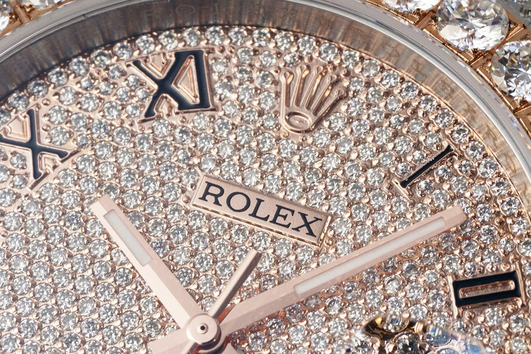 Rolex TW Factory Fully Iced‑Out Datejust 41mm Men Watch, Full Paved Stones, 2824 Automatic Movement