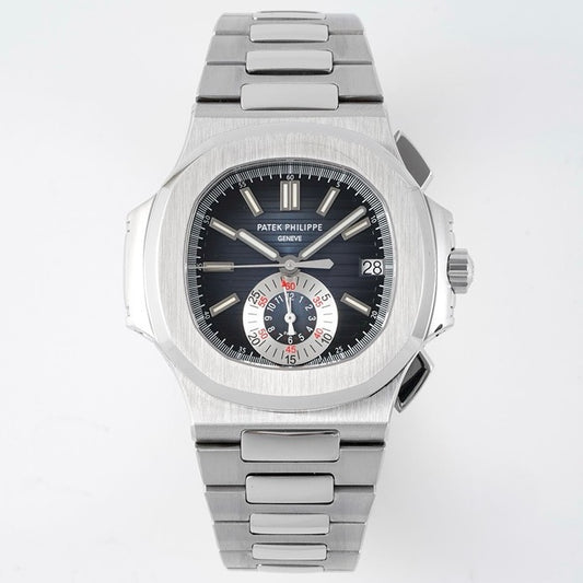 Patek Philippe Nautilus 5980 Chronograph Watch, 40.5mm, Real Working Small Second & Chronograph Functions