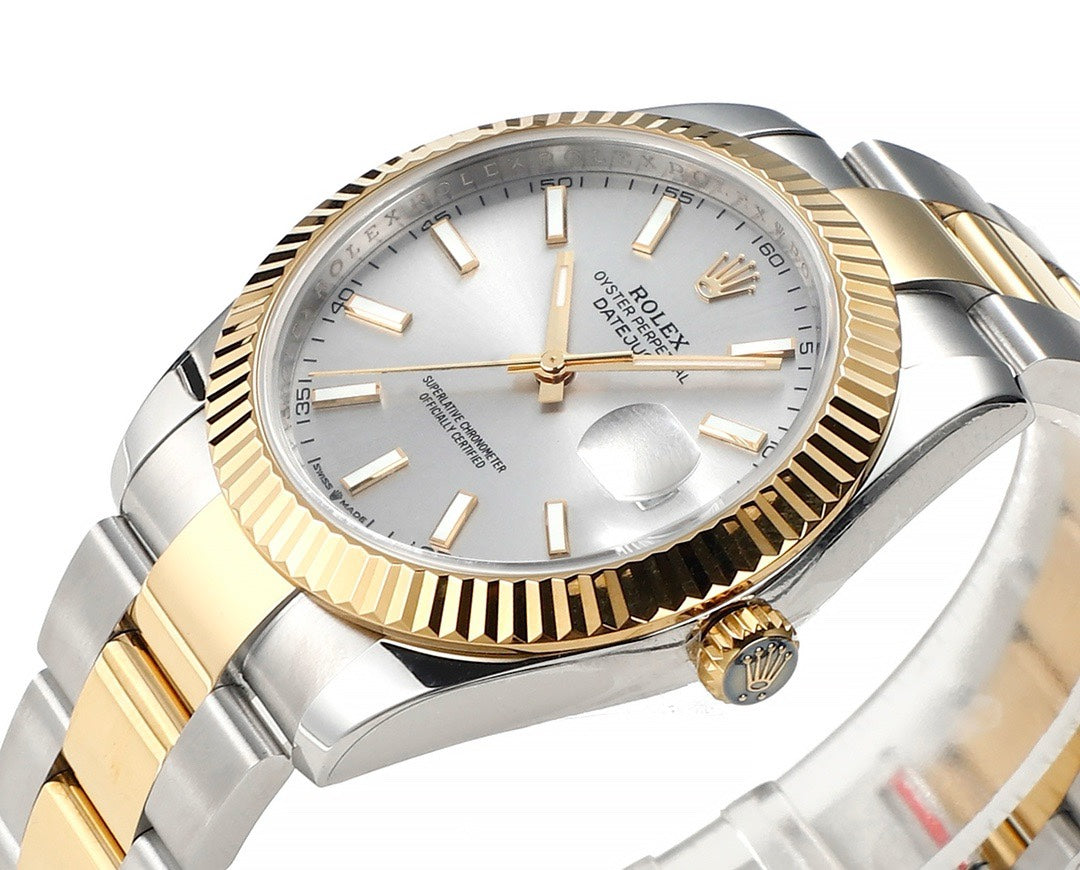 Rolex Datejust 41mm Automatic Watch 3235 Movement 72‑Hour Power Reserve Fluted Bezel