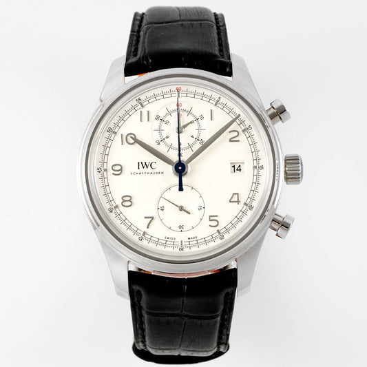IWC Da Vinci Chronograph Watch 42mm | Modified Cal.89361 Integrated Movement Full Working Functions