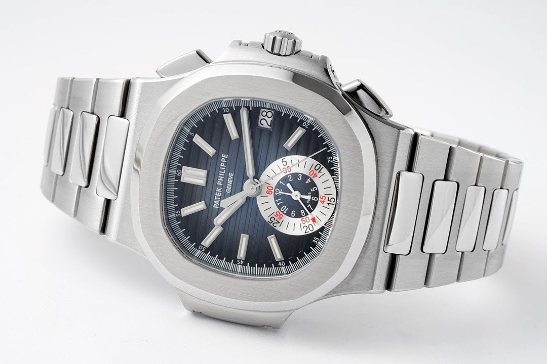 Patek Philippe Nautilus 5980 Chronograph Watch, 40.5mm, Real Working Small Second & Chronograph Functions