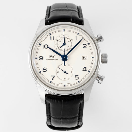 IWC Da Vinci Chronograph Watch 42mm | Modified Cal.89361 Integrated Movement Full Working Functions