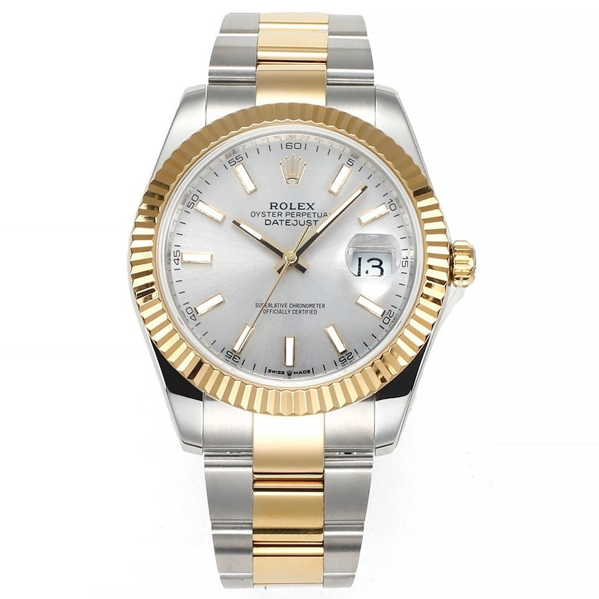 Rolex Datejust 41mm Automatic Watch 3235 Movement 72‑Hour Power Reserve Fluted Bezel