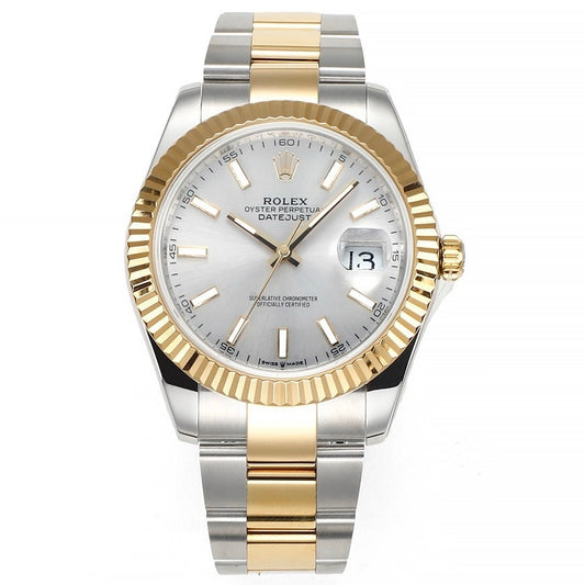 Rolex Datejust 41mm Automatic Watch 3235 Movement 72‑Hour Power Reserve Fluted Bezel