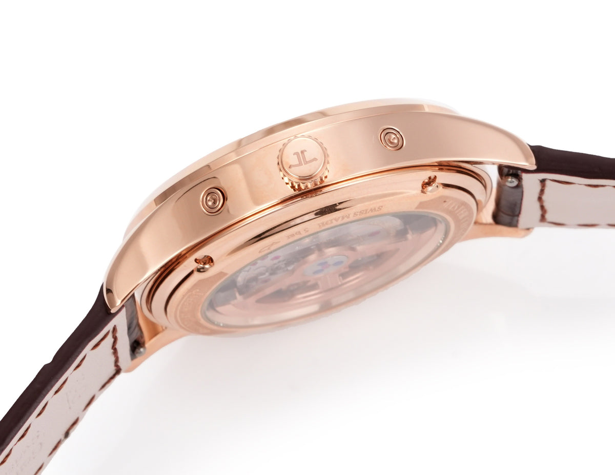 Jaeger-LeCoultre Master Calendar Moon Phase Automatic Watch 40mm Genuine Leather Strap