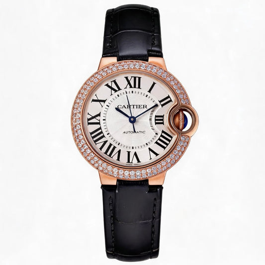 Cartier Ballon Bleu AF Upgraded 33mm Women Automatic Wristwatch
