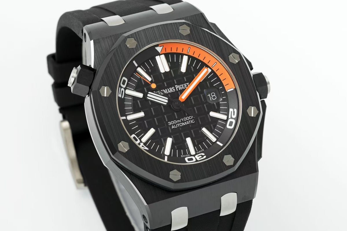 Audemars Piguet Royal Oak Offshore APS‑Factory 15707CE Black‑Ceramic Automatic Dive Watch