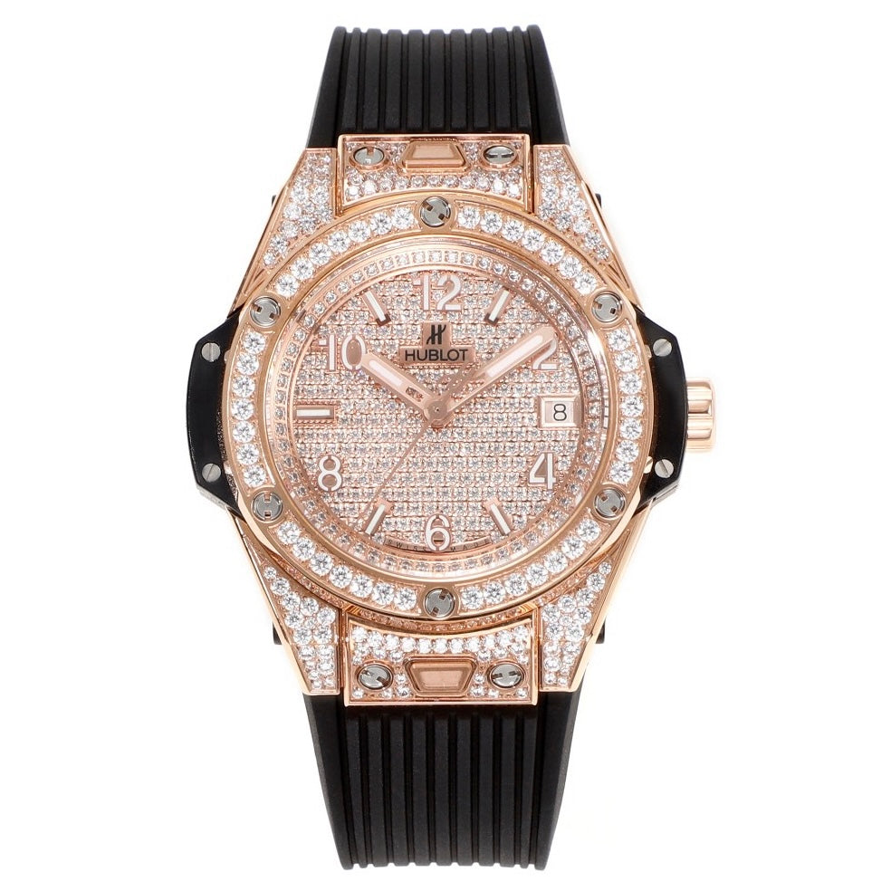 Hublot Big Bang One Click Full Paved Diamond 39mm Automatic Ladies Watch