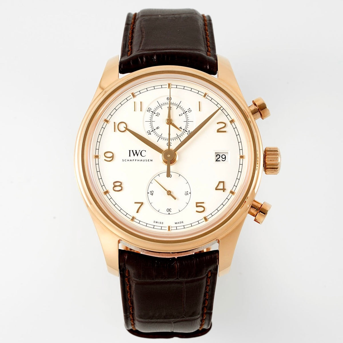 IWC Da Vinci Chronograph Watch 42mm | Modified Cal.89361 Integrated Movement Full Working Functions