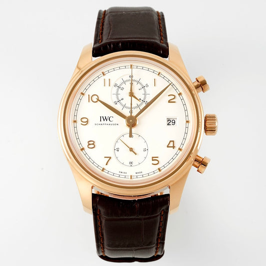 IWC Da Vinci Chronograph Watch 42mm | Modified Cal.89361 Integrated Movement Full Working Functions