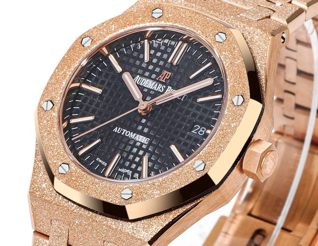 Audemars Piguet Royal Oak 37mm 15454 Frosted Gold Ladies Automatic Watch