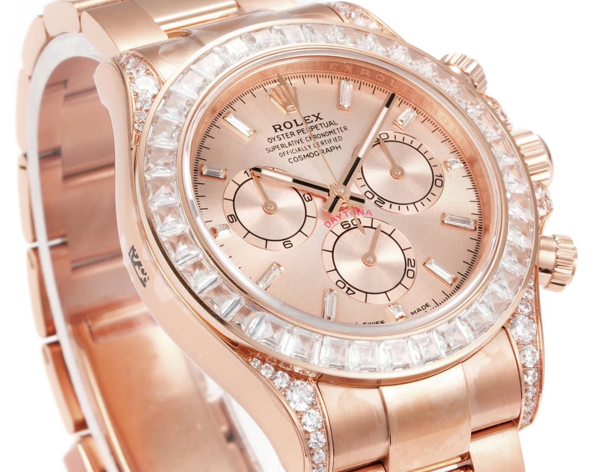 Rolex Cosmograph Daytona 40mm N+ Factory V2 Weighted Baguette Bezel Automatic Watch