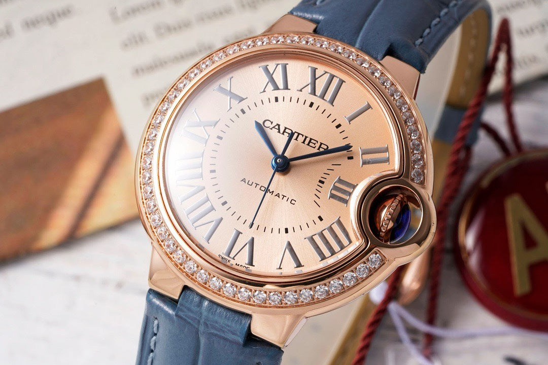 Cartier Ballon Bleu AF Upgraded 33mm Women Automatic Wristwatch