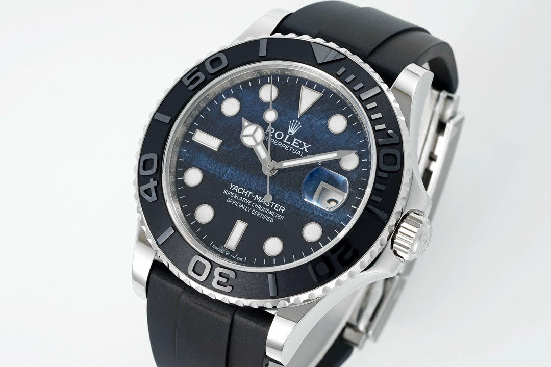 Rolex EWE Factory Yacht Master 42 Automatic Watch Custom 3235 Movement Rubber Strap