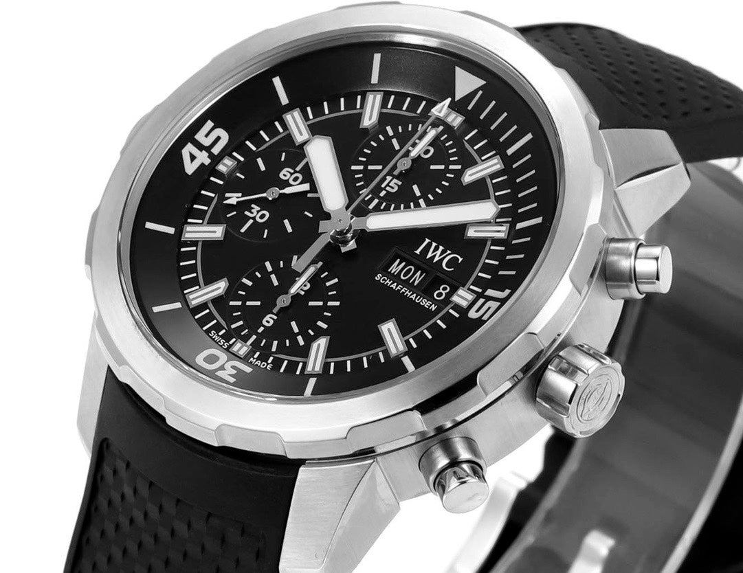 IWC Aquatimer Chronograph Watch 44mm | Quick Release Fluororubber Strap