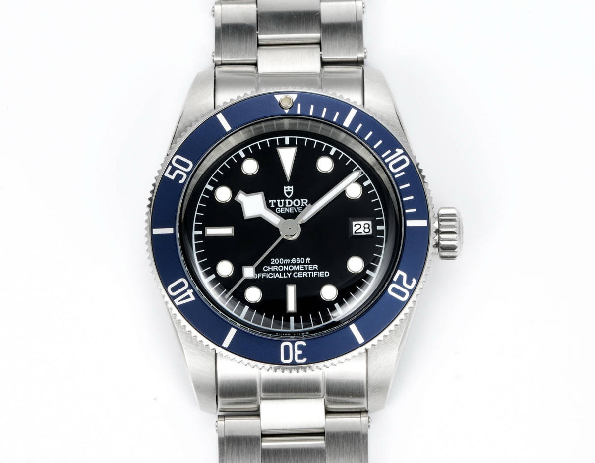 Tudor Black Bay GMT Automatic Diver Watch 41mm, Domed Sapphire Crystal, Rivet Stainless Steel Bracelet, Multiple Ceramic Bezel Color Options