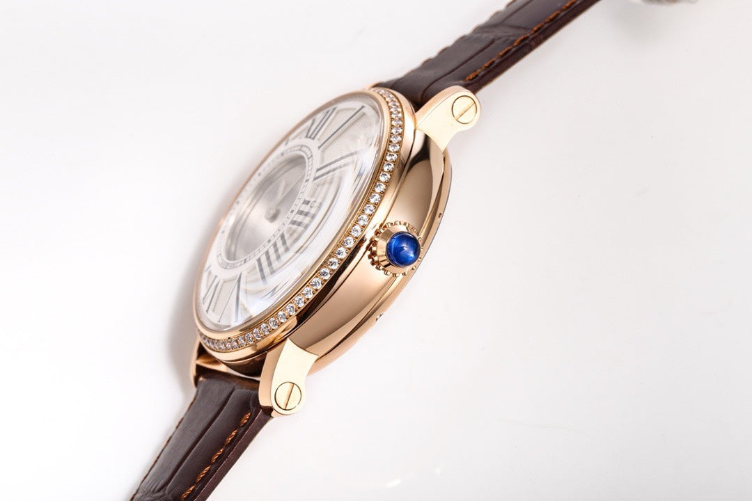Cartier Rotonde de Cartier Mysterious Watch, Floating Hands Design, 42.5mm, MC 9981 Manual & Automatic Integrated Movement