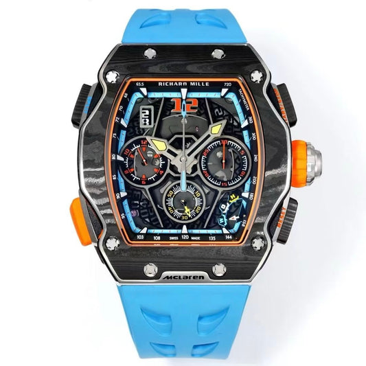 Richard Mille RM 65-01 McLaren W1 Automatic Chronograph Watch, Carbon TPT & Grade 5 Titanium Case
