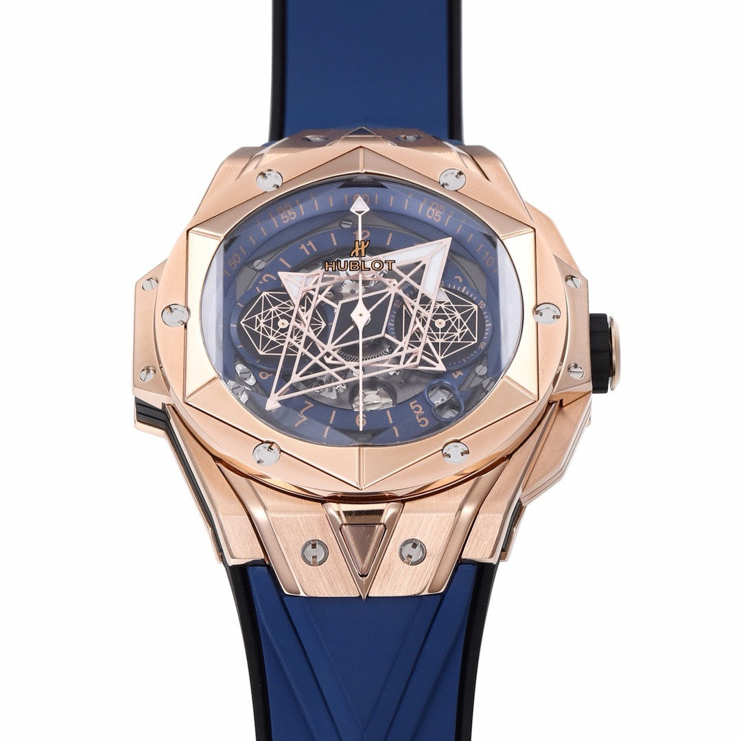 HUBLOT Big Bang Sang Bleu II Watch | BBF Super Clone Titanium Automatic Chronograph Wristwatch