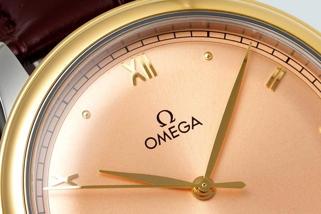 Omega De Ville Power‑Reserve Automatic Mechanical Watch, Genuine Calfskin Leather Strap