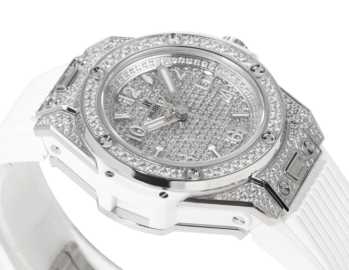 Hublot Big Bang One Click Full Paved Diamond 39mm Automatic Ladies Watch