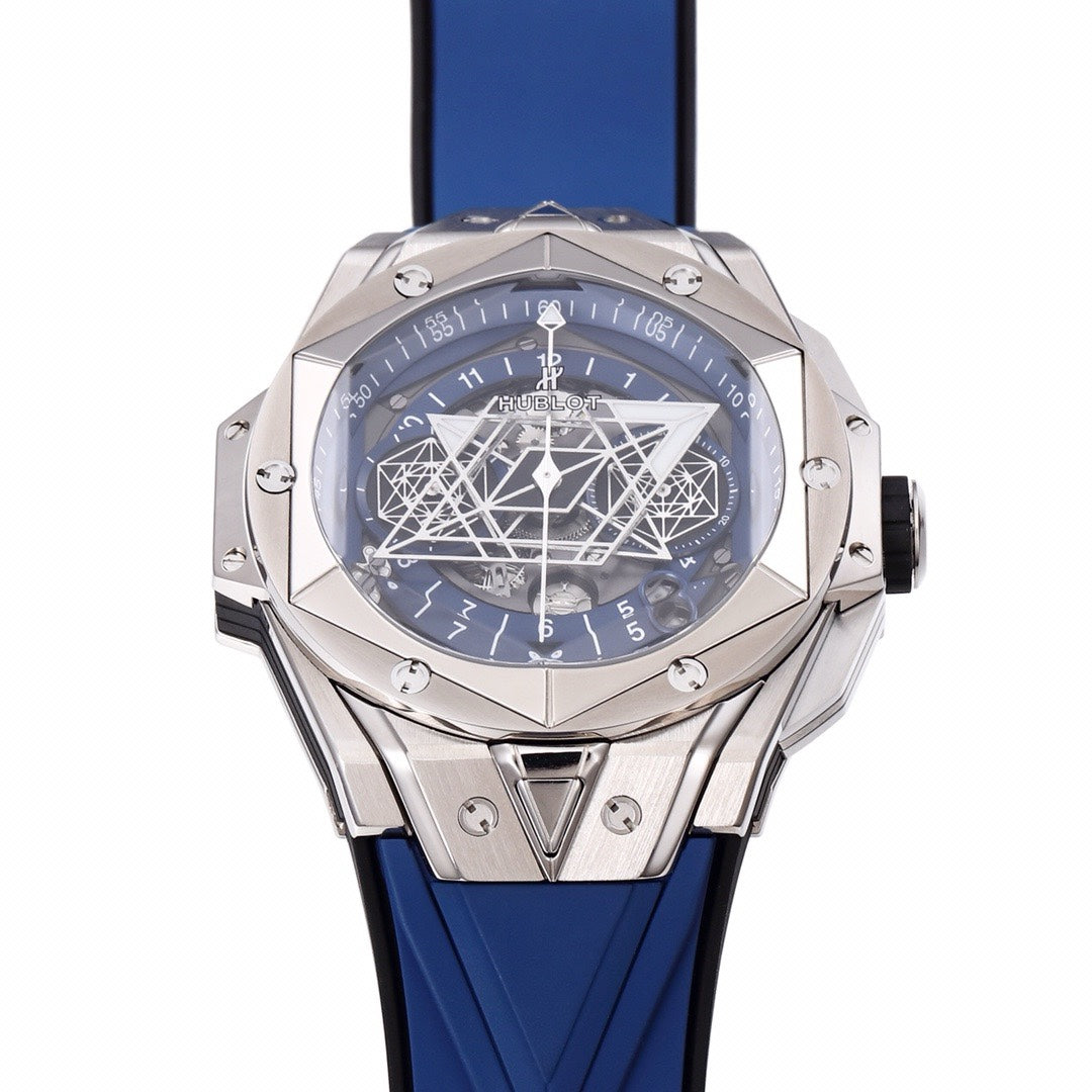 HUBLOT Big Bang Sang Bleu II Watch | BBF Super Clone Titanium Automatic Chronograph Wristwatch