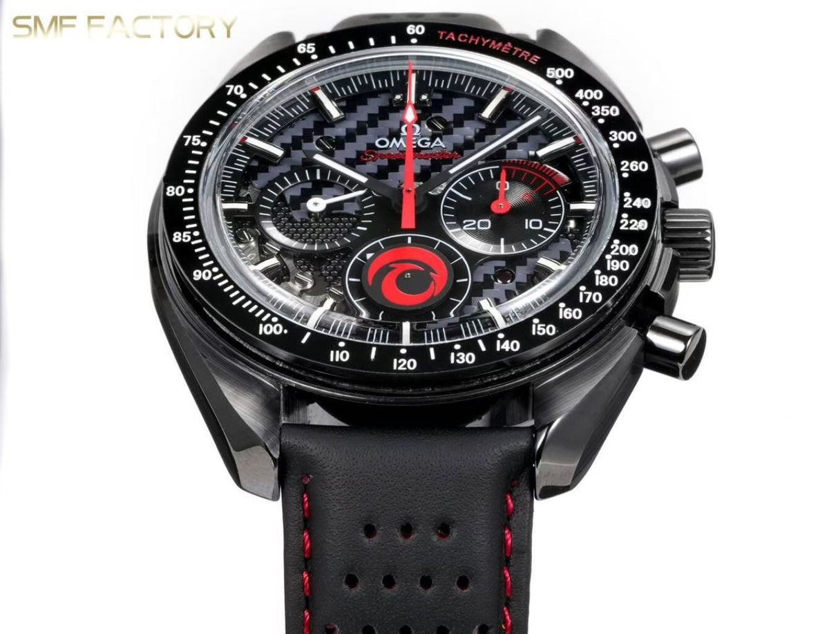 Omega Speedmaster Dark Side of the Moon SMF RW6 Top‑Grade Manual Chronograph Watch Genuine Ceramic Case