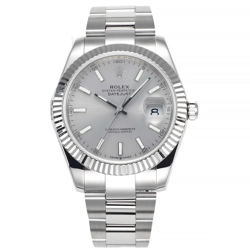 Rolex Datejust 41mm Automatic Watch 3235 Movement 72‑Hour Power Reserve Fluted Bezel