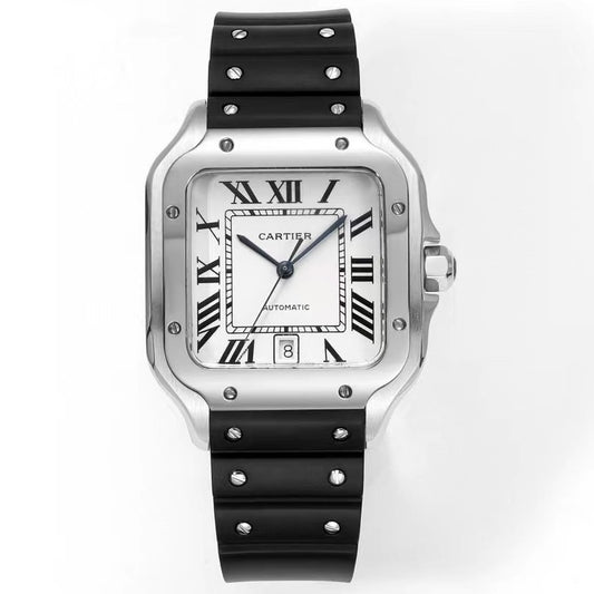 Cartier Santos Rubber Strap | THB Factory 39.8mm Automatic Watch