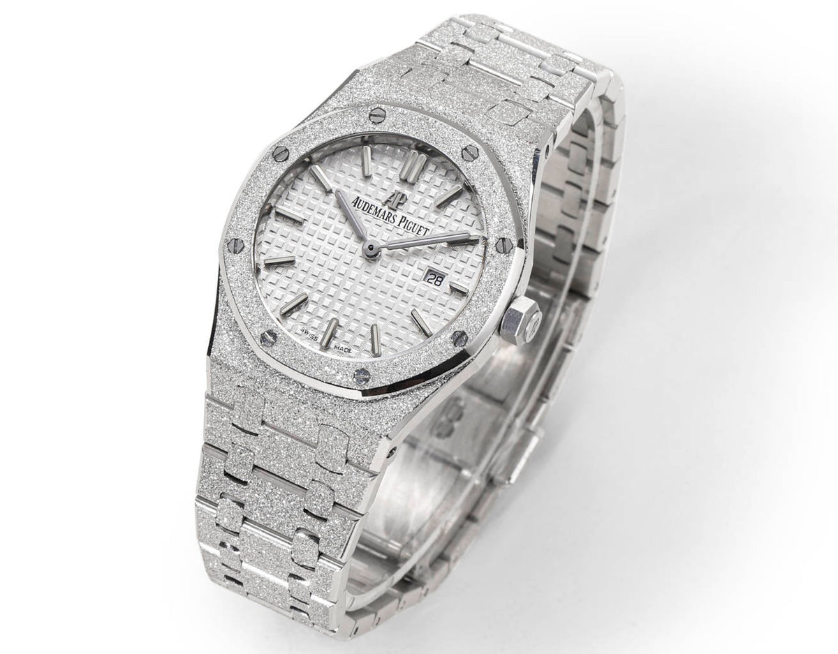 Audemars Piguet Royal Oak 33mm Frosted Gold Quartz Ladies Watch