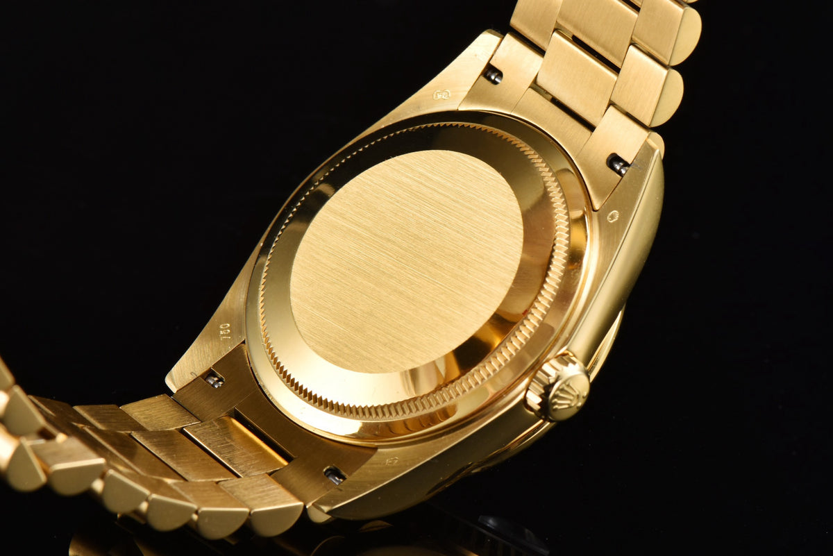 Rolex Day-Date 36 Hidden 6 Diamond Roman Markers | CS Factory Natural Gemstone Dial 904L Steel Watch