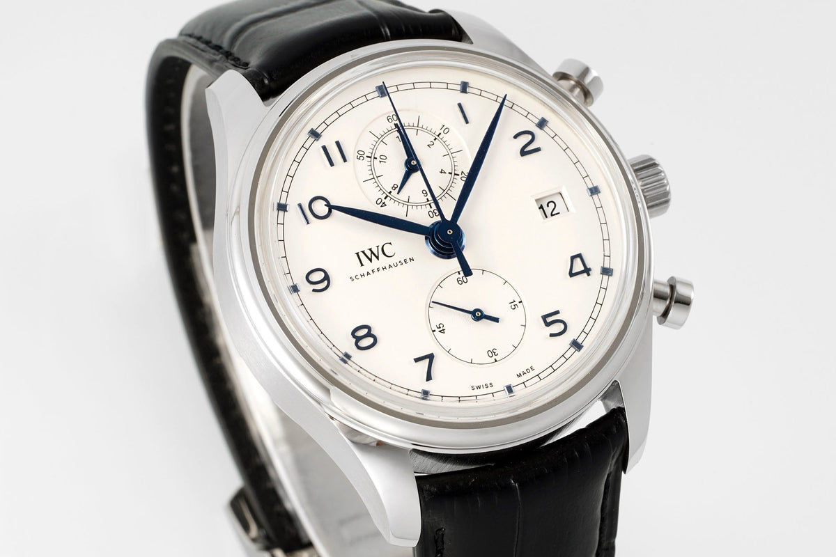 IWC Da Vinci Chronograph Watch 42mm | Modified Cal.89361 Integrated Movement Full Working Functions