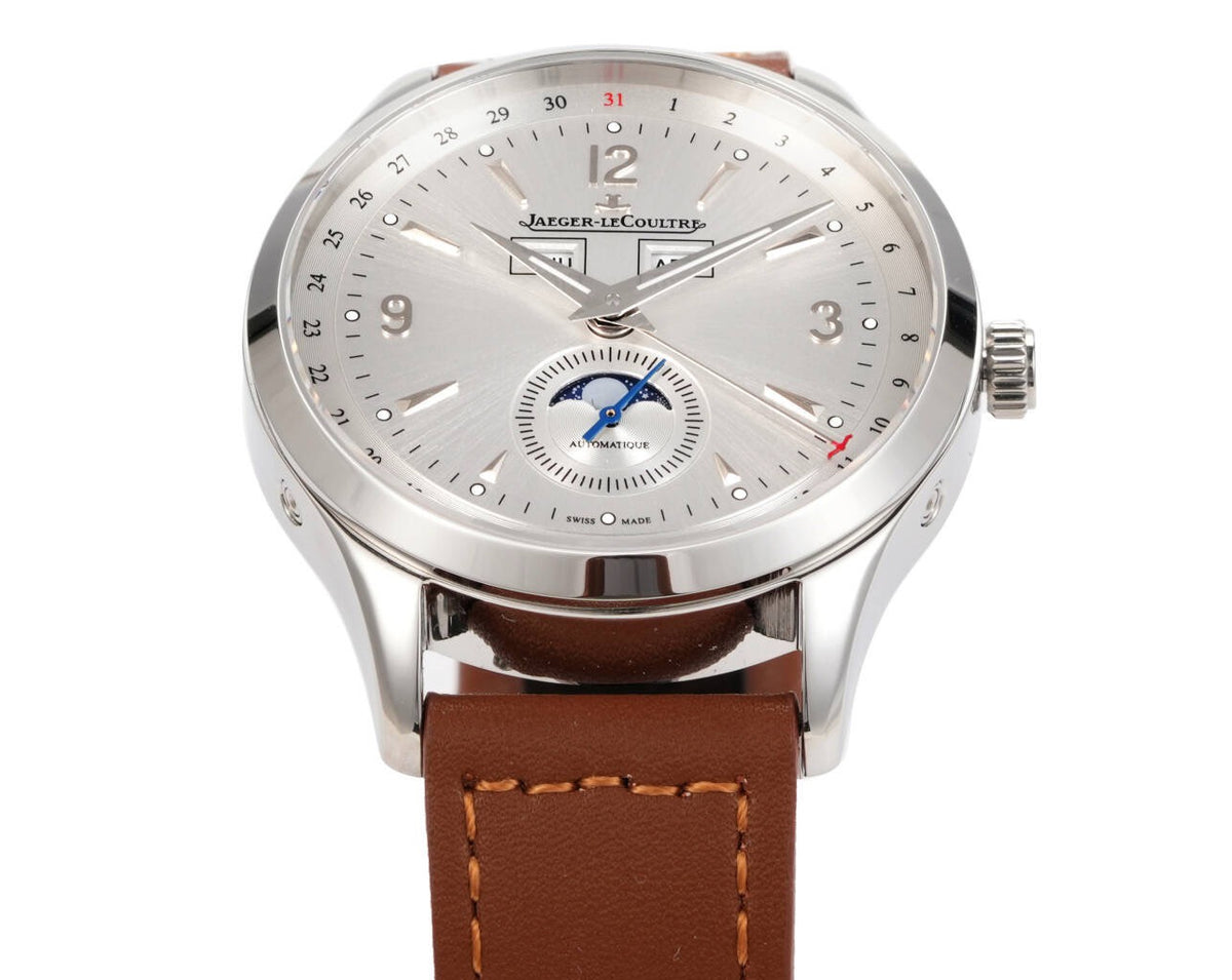 Jaeger-LeCoultre Master Calendar Moon Phase Automatic Watch 40mm Genuine Leather Strap