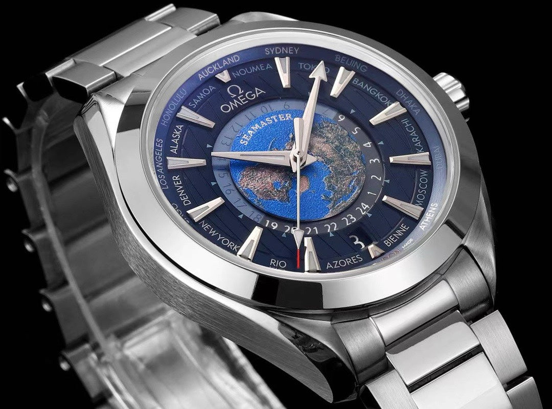 OMEGA Seamaster Worldtimer 43mm Cal.8938 Automatic Watch N1 V2 Upgrade Version