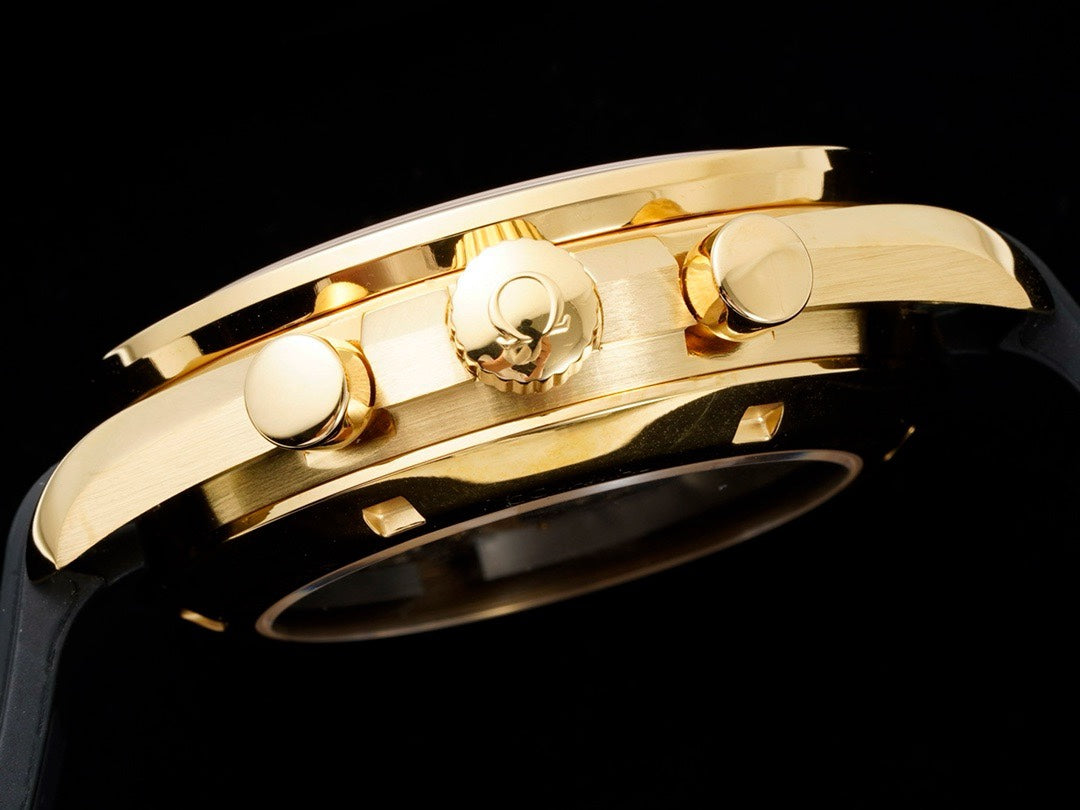 OMEGA Speedmaster Moonwatch 3861 Caliber Moonshine 18K Gold Chronograph 42mm