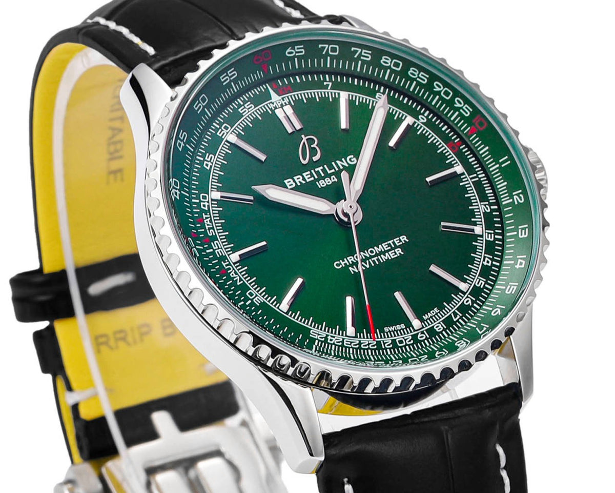 BREITLING Navitimer 1 Pilot Watch 41mm, TW Factory Seagull 2824 Automatic Leather Strap